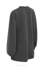 House of CB одећу 68JT784 слој дугих рукава од угља - Image 5
