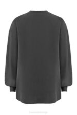 House of CB одећу 68JT784 слој дугих рукава од угља - Image 6