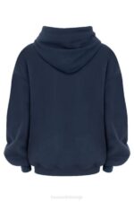 House of CB одећу 68JT796 хало морнарска превелика дуксерица - Image 6