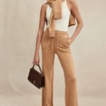 House of CB одећу 68JT823 иалина камил кашмир панталоне