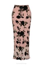 House of CB одећу 68JT871 имаан дусти розе деворе макси сукња - Image 5