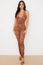House of CB одећу 68JT967 љубичасте мрежасте хеланке - Image 6