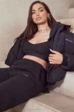 House of CB одећу 68JT978 ски инк панталоне за трчање од флиса - Image 3